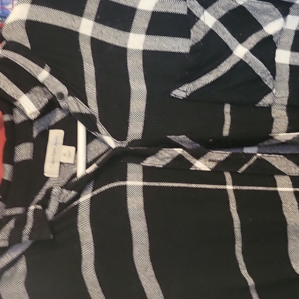 Button down Calvin Klein jeans flannel shirt